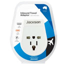 Jackson Slim Inbound 1x Usb-a And 1x Usb-c Travel Adaptor Use In Aus NZ