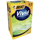 BIC Eco Vivid Permanent Marker Bullet Tip 4.95mm Black Box 12