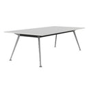 Team Boardroom Table 2400W x 1200D White / Silver