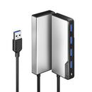 Alogic Usb-a Fusion Swift 4-in-1 Hub Space Grey