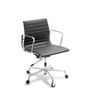 Eames Classic Boardroom Chair Mid Back Black PU