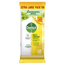 Dettol Multipurpose Biodegradable Disinfectant Wipes Household Grade Lemon Burst Pack 150
