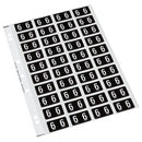 Codafile Lateral File Labels Number 6 25mm Sheet 40 Labels