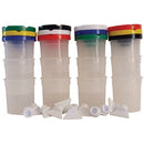 5 Star Paint Pots Non Spill Lid & Stopper Set 12