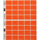 Filecorp C-Ezi Lateral File Labels Colour Flash 24 x 31mm Orange Sheet 40