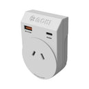 Moki Travel Adaptor Plus Outbound Aus/nz To Japan + Pd20w Typec & Qc 3.0 Usba