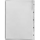 Indices Printed Numbers 1-5 A4 White Set 10