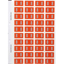 Filecorp ColourFind Lateral File Labels Number 8 25 x 42mm Orange Sheet 40