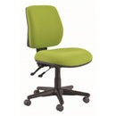 Roma Task Chair 3 Lever Mid Back Green No Arms Unassembled