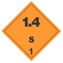 Dangerous Goods Labels Explosive 1.4 99x98mm Orange Black Roll 500