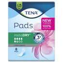 Tena Instadry Pads Long Length Pack 8