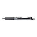 Pentel Energel Rollerball Pen Retractable Gel Ink Fine BL77 0.7mm Black