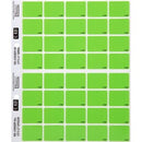 Filecorp C-Ezi Lateral File Labels Colour Flash 24 x 31mm Light Green Sheet 40