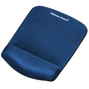 Fellowes PlushTouch Mouse Pad Wrist Rest Microban Protection Blue