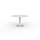 Polo Meeting Table Round 1200mm White / White Frame