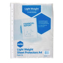 Marbig Copysafe Sheet Protector Pockets Light Weight A4 35 Micron Pack 10