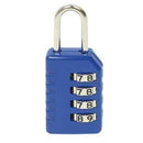 Lockwood Padlock 4 Wheel Combination Travel L152/25/118BLUDP 18mm Blue