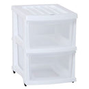 Taurus Storage Organiser 2 Drawer White