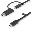 Startech USB-C Cable with USB-A Adapter 1m