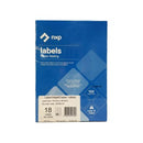 NXP Multi-Purpose Labels Laser Inkjet 63.5 x 46.6mm 18 Per Sheet Pack 1800