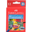 Faber-Castell Coloured Pencils Watercolour Half Length Assorted Colours Pack 12