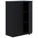 Pryme Storage Cabinet Hinged Door Non Locking 900Wx1200H Black