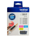 Brother Inkjet Ink Cartridge LC3317 Tri Colour Pack 3