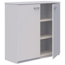 Pryme Storage Cabinet Hinged Door Non Locking 1200Wx1200H White