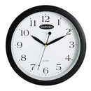 Carven Wall Clock Glass Face Round 30cm Black