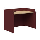 Sonic Focus Desk Acoustic 850h x 1200l x 800d Maroon Classic Oak