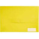Marbig Polypick Document Wallet Polypropylene Hook And Loop Closure Foolscap Yellow