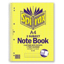 Spirax 605-2 Subject Notebook A4 250 Pages Set 5