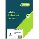 Celcast Multi-Purpose Labels 48001 199.6 x 289mm 1 Per Sheet Pack 100