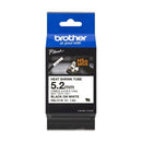Brother Heat Shrink Tube HSe-211E 5.2mm x 1.5m Black On White