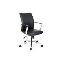 Director Meeting / Boardroom Chair Mid Back Black Leather