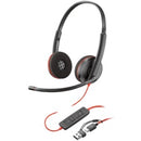 Poly Blackwire 3220 Stereo Usb-c Headset +Usb-c/a Adapter