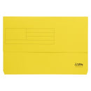 Icon Document Wallet Cardboard Foolscap Yellow Pack 10