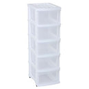 Taurus Storage Organiser 5 Drawer White