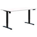 Pryme Standard Electric Desk 1500x800 Snow / Black