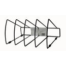 Okin File Rack Triangular 4 Slots Black