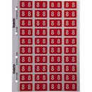 Codafile Lateral File Labels Number 8 25mm Sheet 40