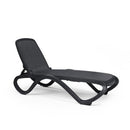 Omega Sun Lounger Charcoal Frame Charcoal Fabric