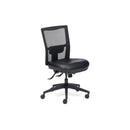 Team Air 160 Heavy Duty  Mesh Task Chair With Lustrell Charisma Healthcare Vinyl Seat Pad Black