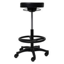 Buro Polo Ergonomic Architectural Stool Black PU