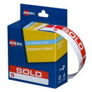 Avery Pre-Printed Dispenser Labels 'Sold To' 937253 64 x 19mm Box 125