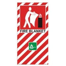 Fire Blanket Sign 210mm x 410mm Each