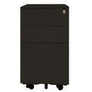 Milano Mobile Pedestal 2 Drawer + 1 File 390Wx575Hmm Black