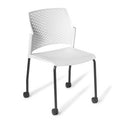 Punch Chair Black 4-leg On Castors