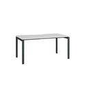 Novah Straight Desk 1800Wx700Dmm White Top / Black Frame