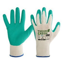 Think Green Latex Grip Recycled Glove 10 Green